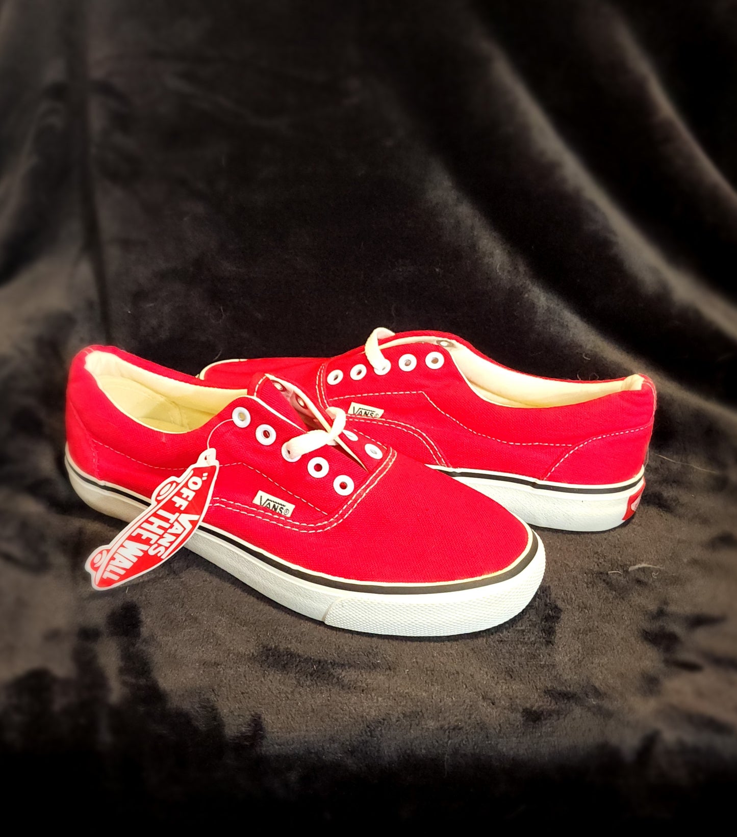 Vans Authentic Red and Whites, Men's Size 8.5, Women's Size 10.5