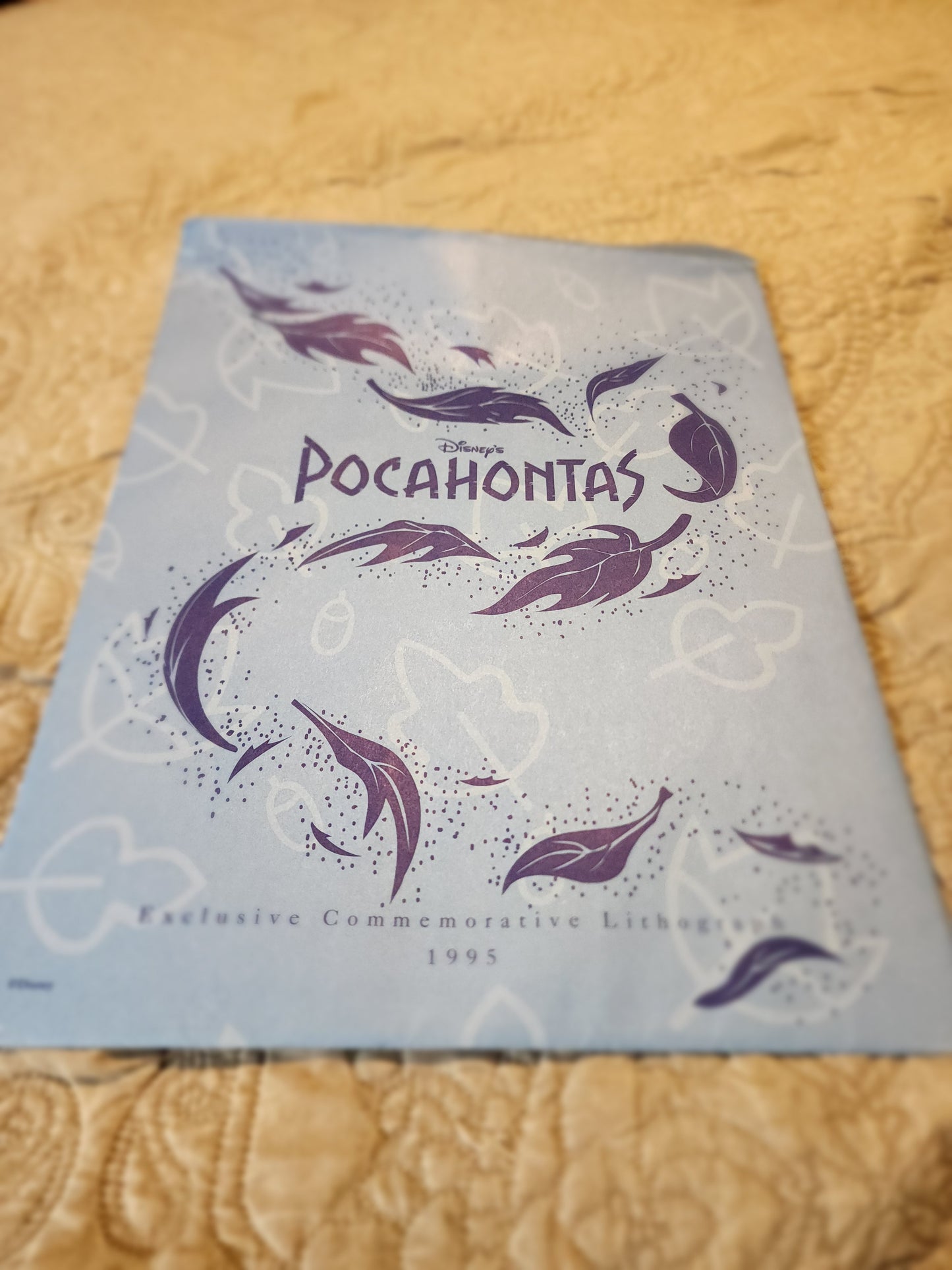 Disney Pocahontas Lithograph -1995- 11"x14"