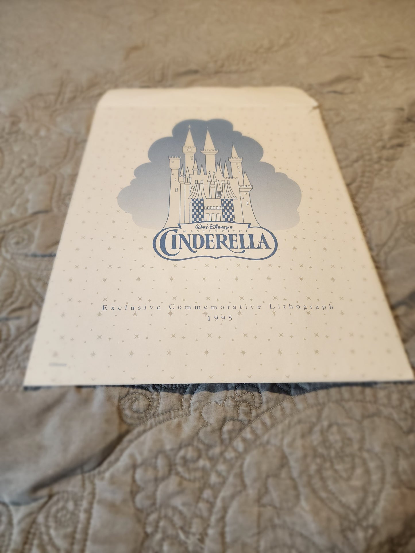 Disney Cinderella Lithograph -1995- 11"x14"