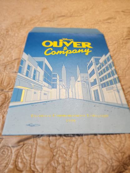 Disney Oliver and Company Lithograph -1996- 11"x14"