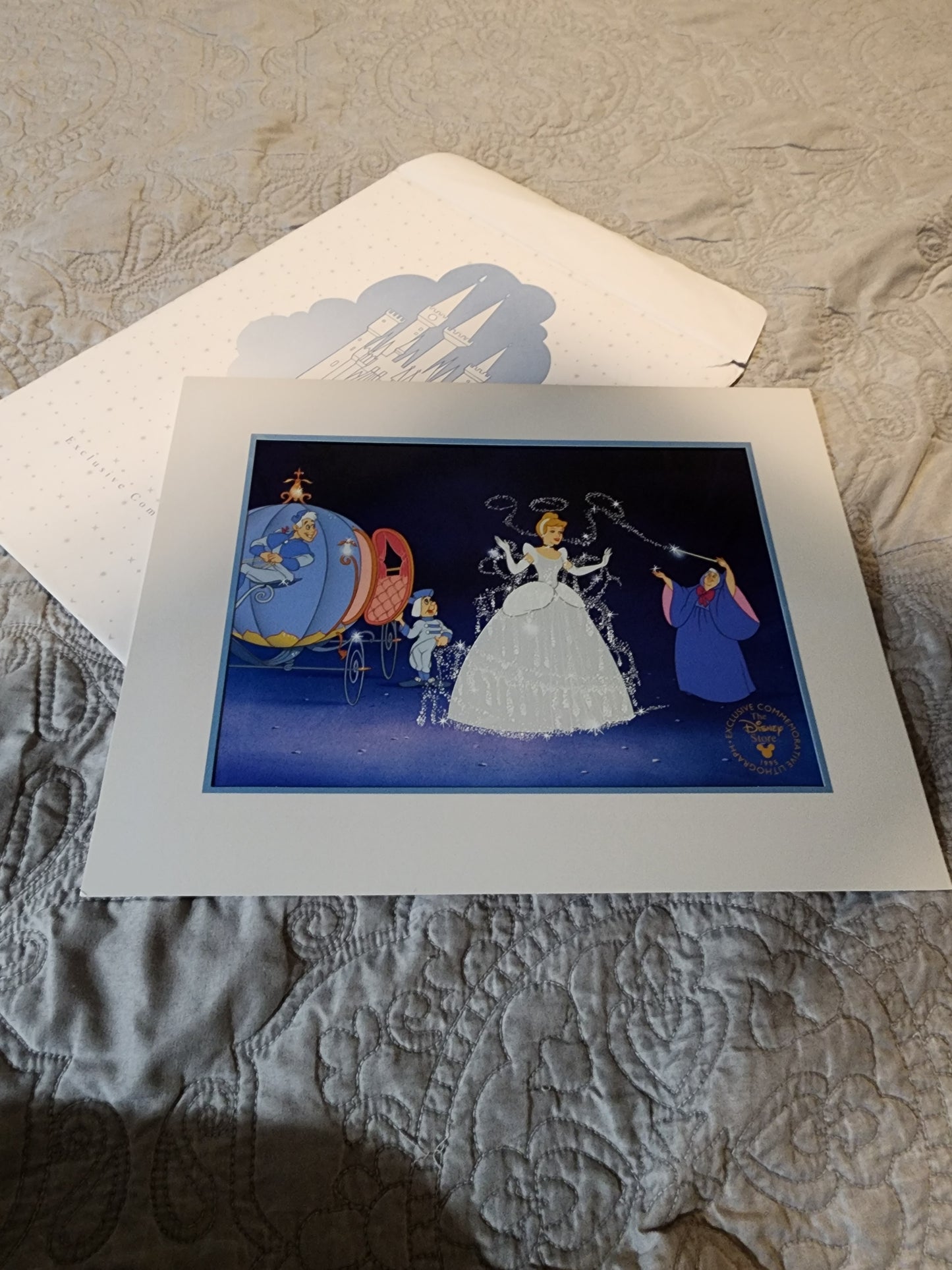 Disney Cinderella Lithograph -1995- 11"x14"