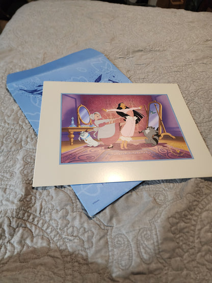 Disney Pocahontas Lithograph -1995- 11"x14"