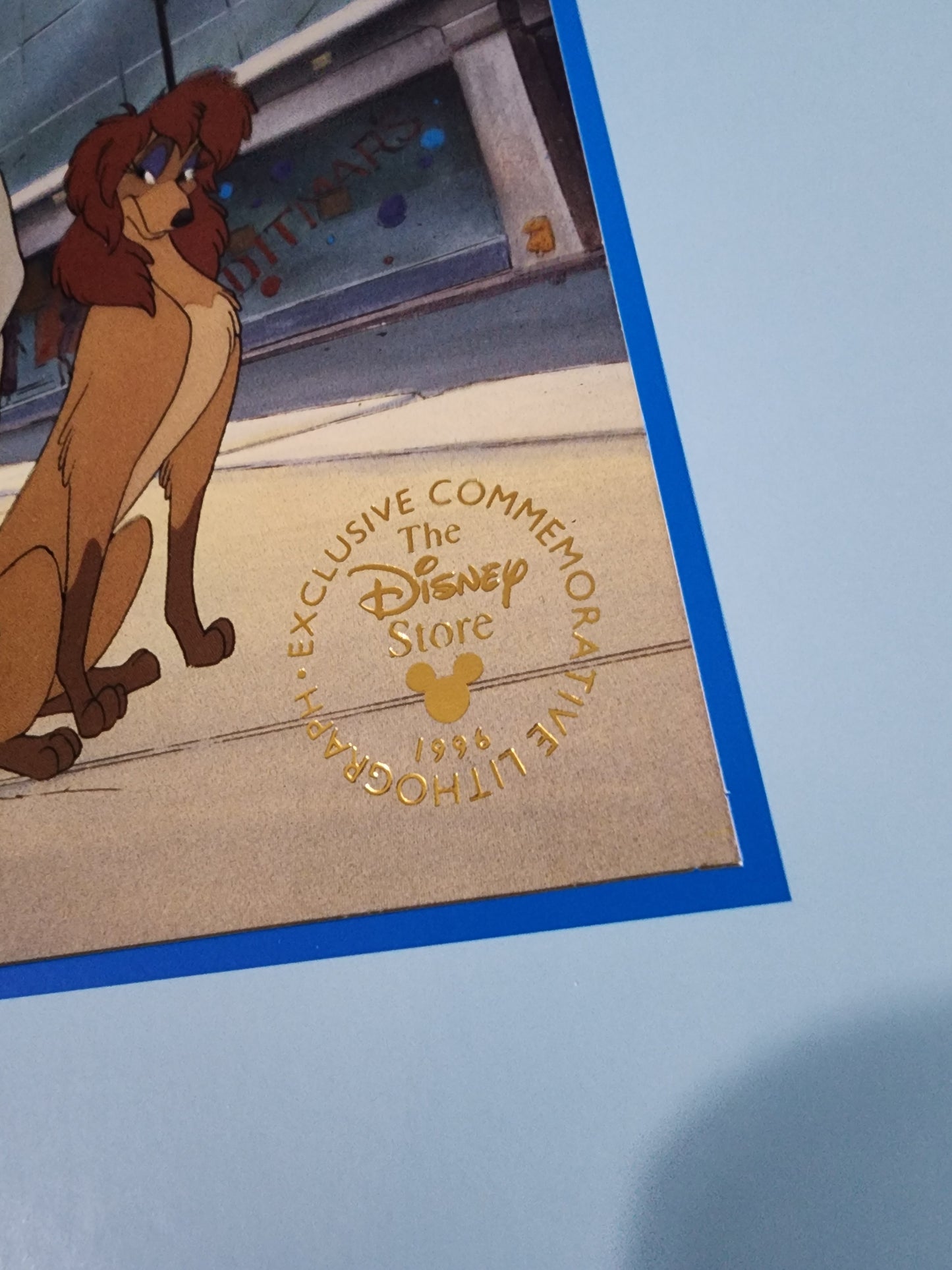 Disney Oliver and Company Lithograph -1996- 11"x14"