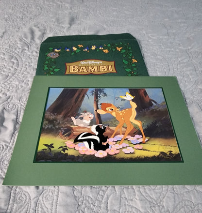 Disney Bambi Lithograph -1997- 11"x14"