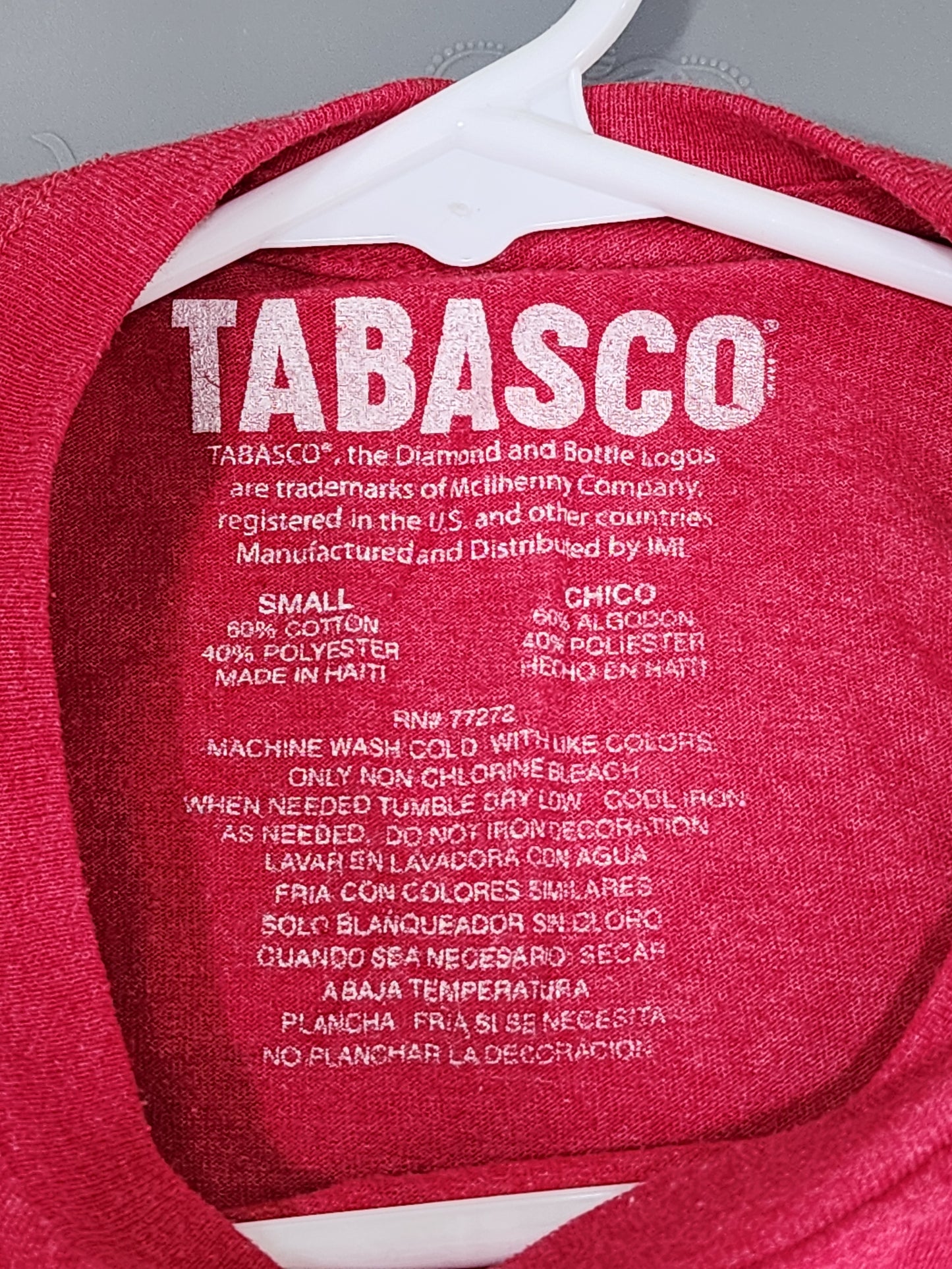 Tabasco T-shirt, Size - S