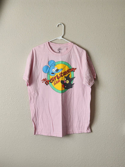 The Itchy & Scratcy Show T-shirt, The Simpsons, Size - L