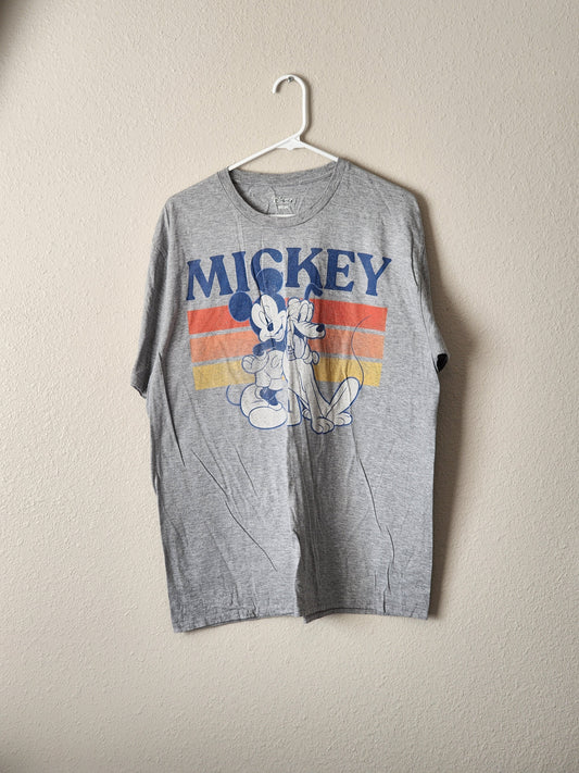 Mickey and Pluto T-shirt, Disney, Size - Large -ish