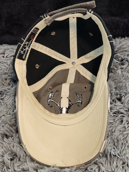 Black Antler Deer Skull Baseball Hat, Size - 52